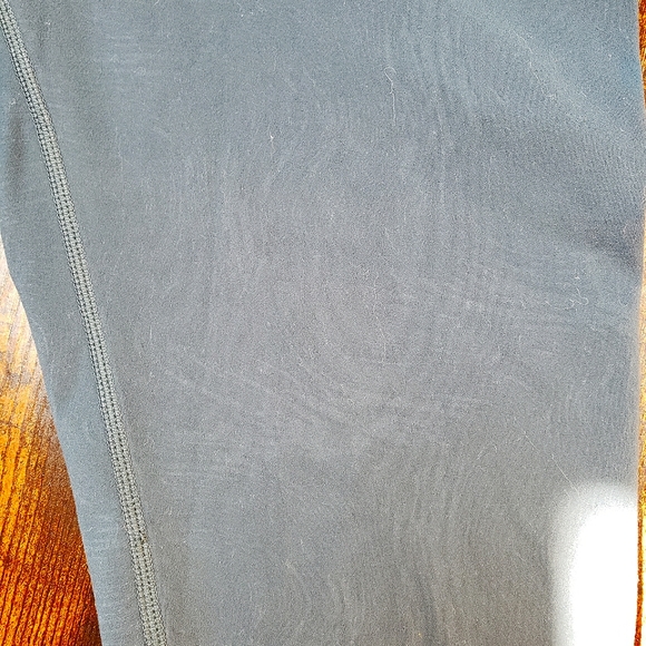 XS crossover V front forest green wave pattern no crotch seam leggings c… - Picture 3 of 8